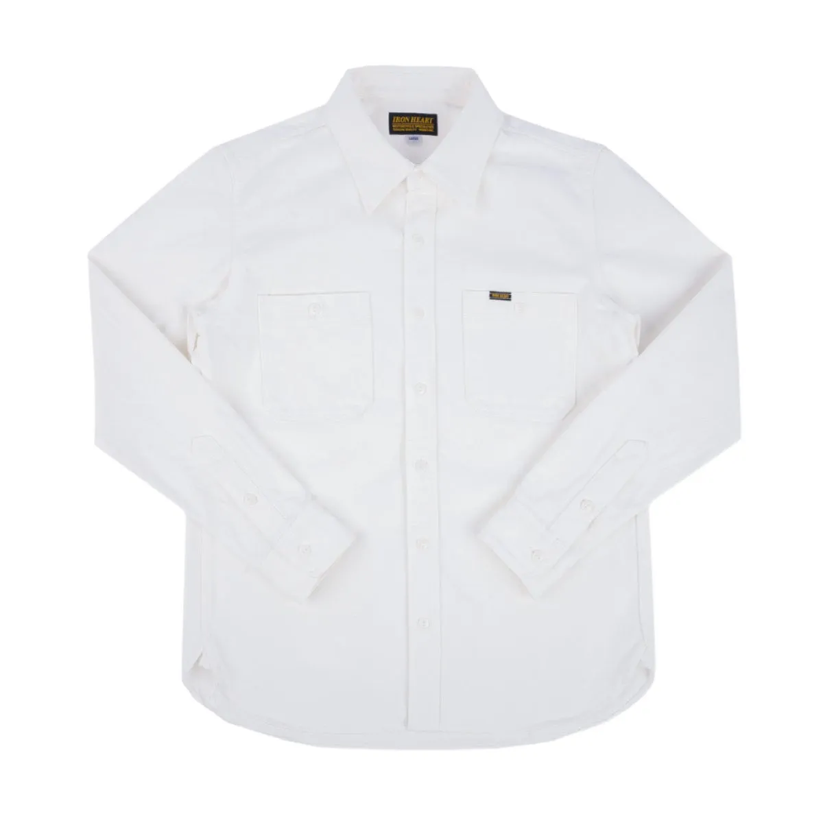 IHSH-391-WHT 13.5oz Denim Work Shirt White sold by Brooklyn Clothing Co.