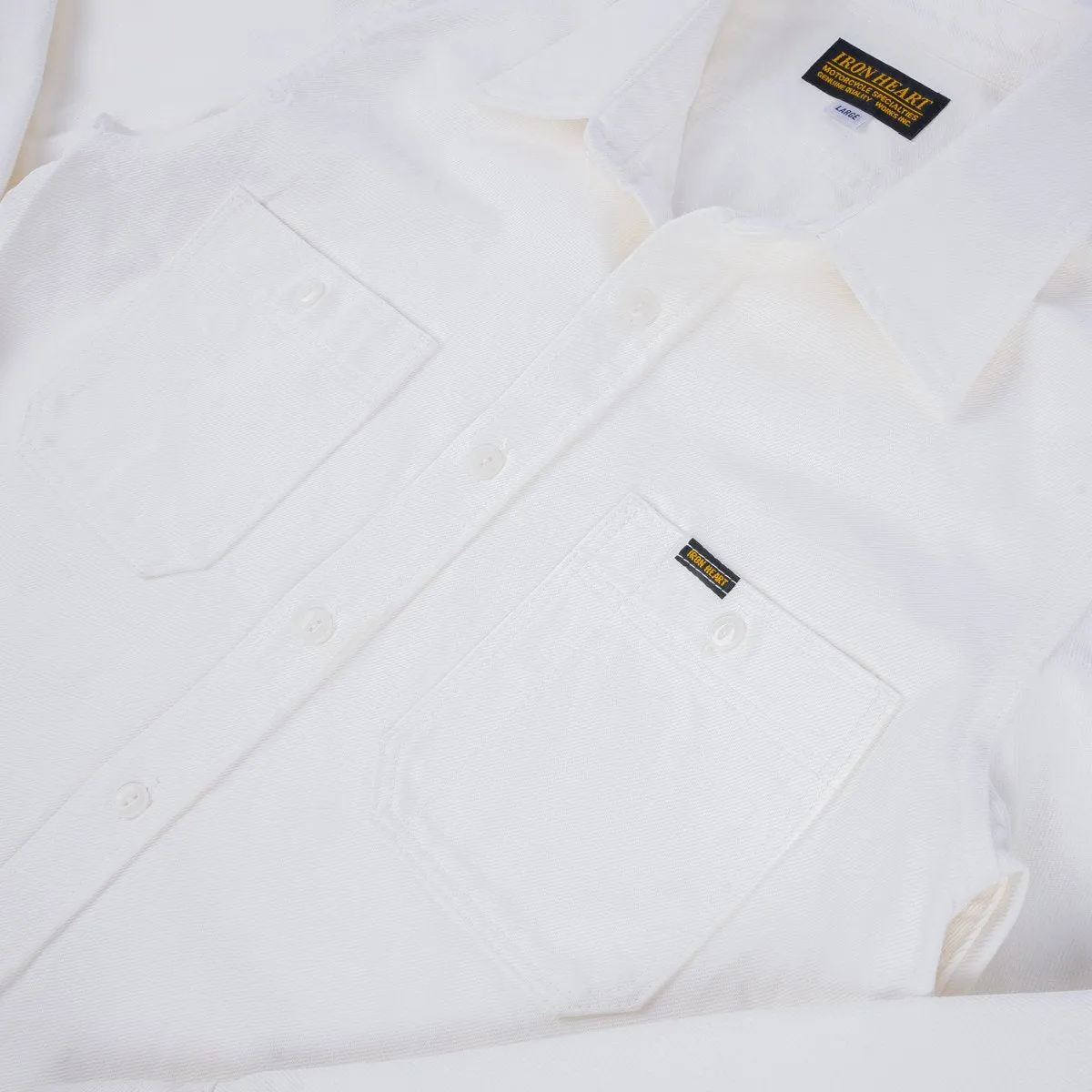 IHSH-391-WHT 13.5oz Denim Work Shirt White sold by Brooklyn Clothing Co. product image thumbnail 3