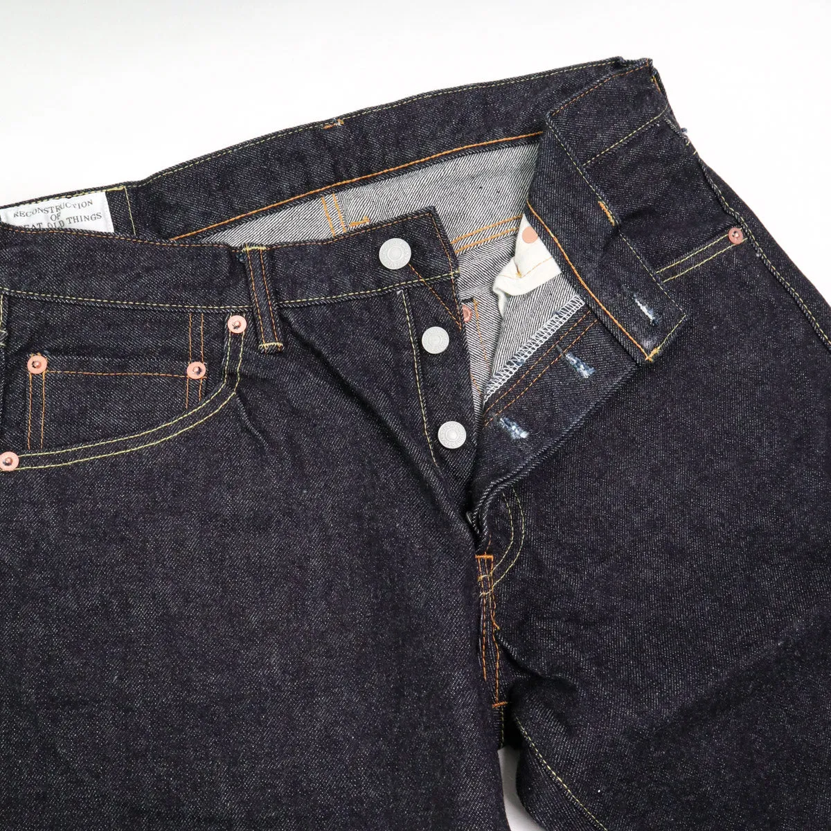 SD-108 15oz Relaxed Taper Selvedge Denim Rinsed Indigo sold by Brooklyn Clothing Co. product image thumbnail 5