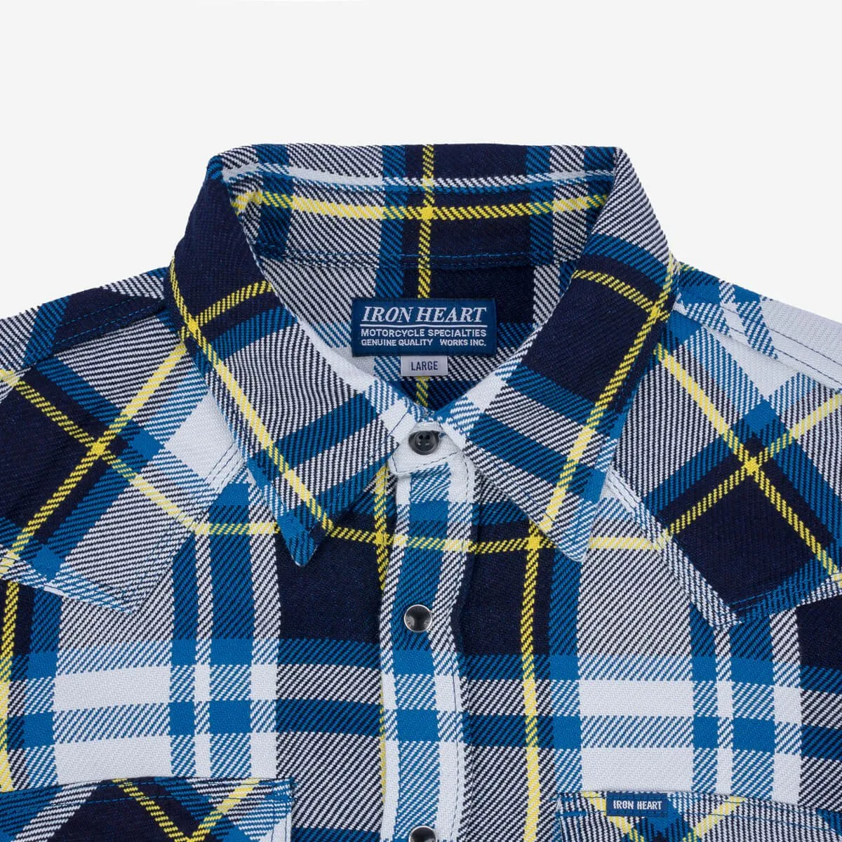 IHSH-390-BLU 9oz Selvedge American Check Western Shirt Blue sold by Brooklyn Clothing Co. product image thumbnail 3
