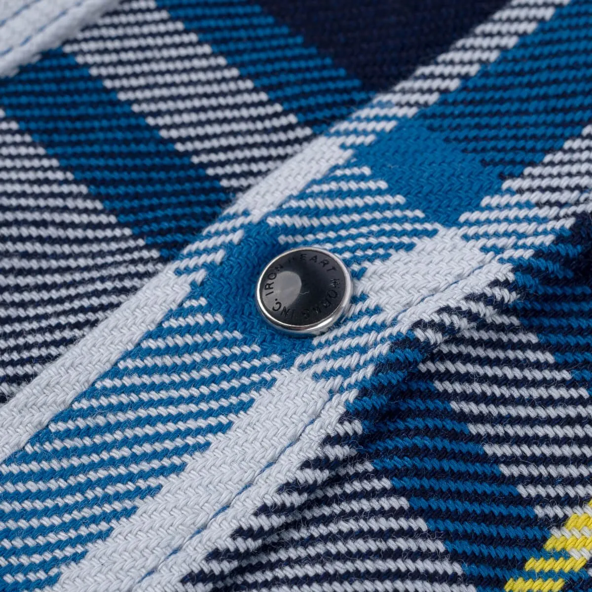 IHSH-390-BLU 9oz Selvedge American Check Western Shirt Blue sold by Brooklyn Clothing Co. product image thumbnail 5