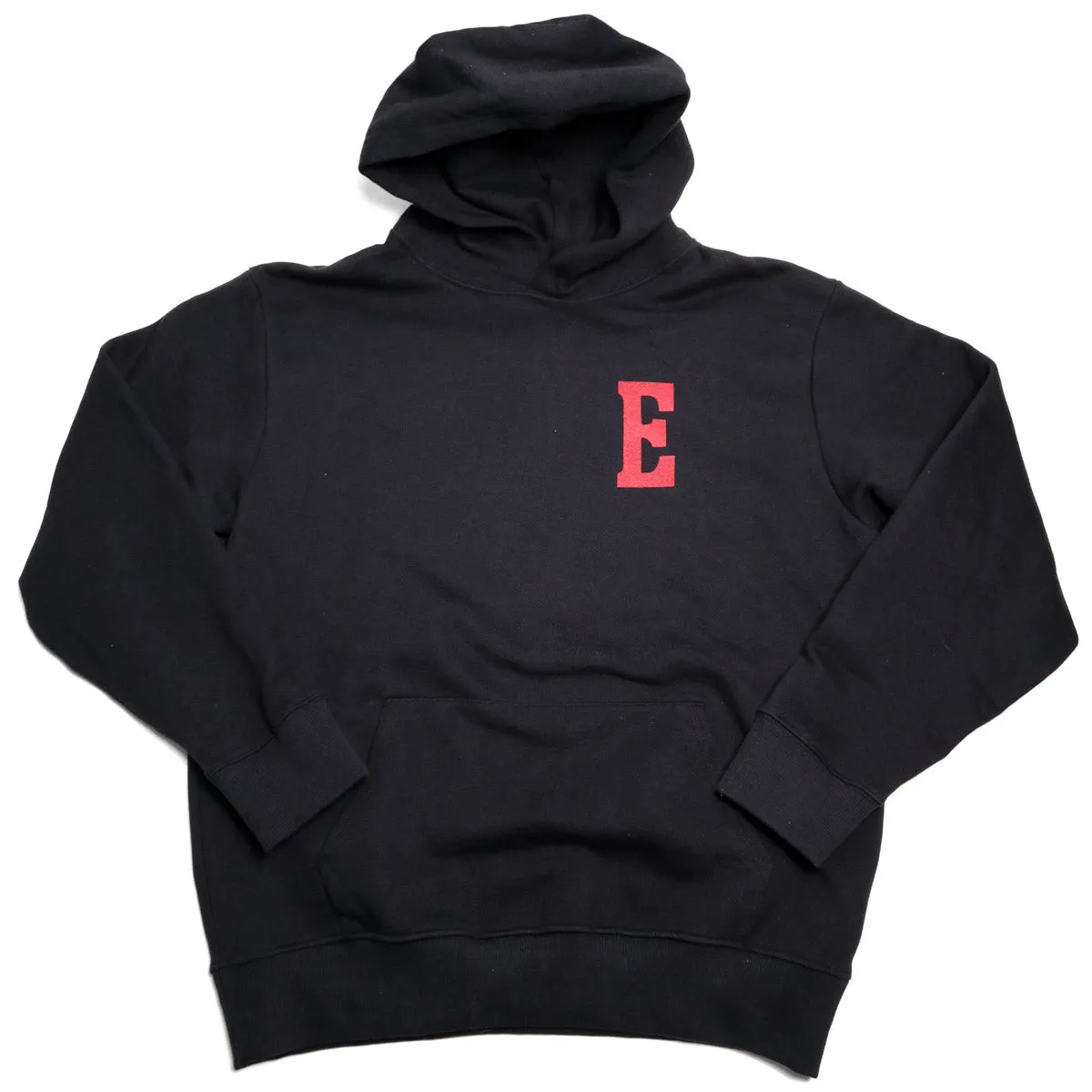 16oz Heavyweight Varsity Hoodie Black sold by Brooklyn Clothing Co.