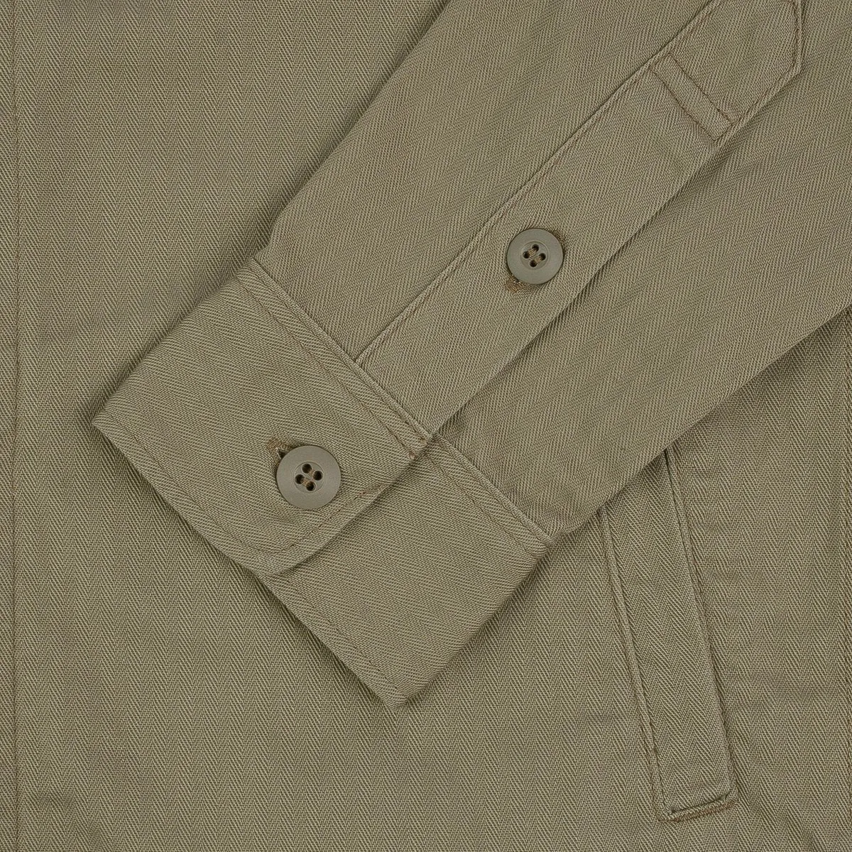 IHSH-385-BEI 9oz Herringbone Military Shirt Beige sold by Brooklyn Clothing Co. product image thumbnail 4
