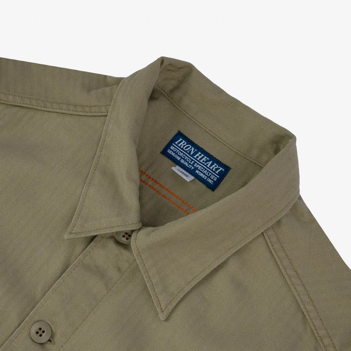 IHSH-385-BEI 9oz Herringbone Military Shirt Beige sold by Brooklyn Clothing Co. product image thumbnail 2