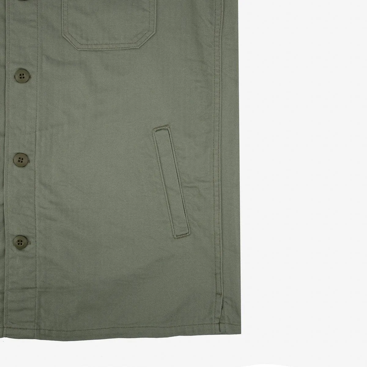IHSH-385-ODG 9oz Herringbone Military Shirt Olive Drab Green sold by Brooklyn Clothing Co. product image thumbnail 4