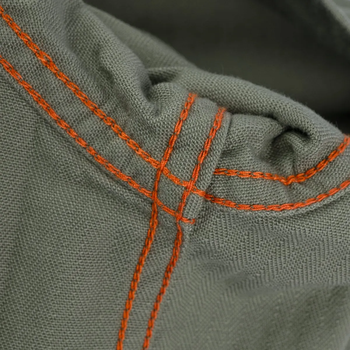 IHSH-385-ODG 9oz Herringbone Military Shirt Olive Drab Green sold by Brooklyn Clothing Co. product image thumbnail 5