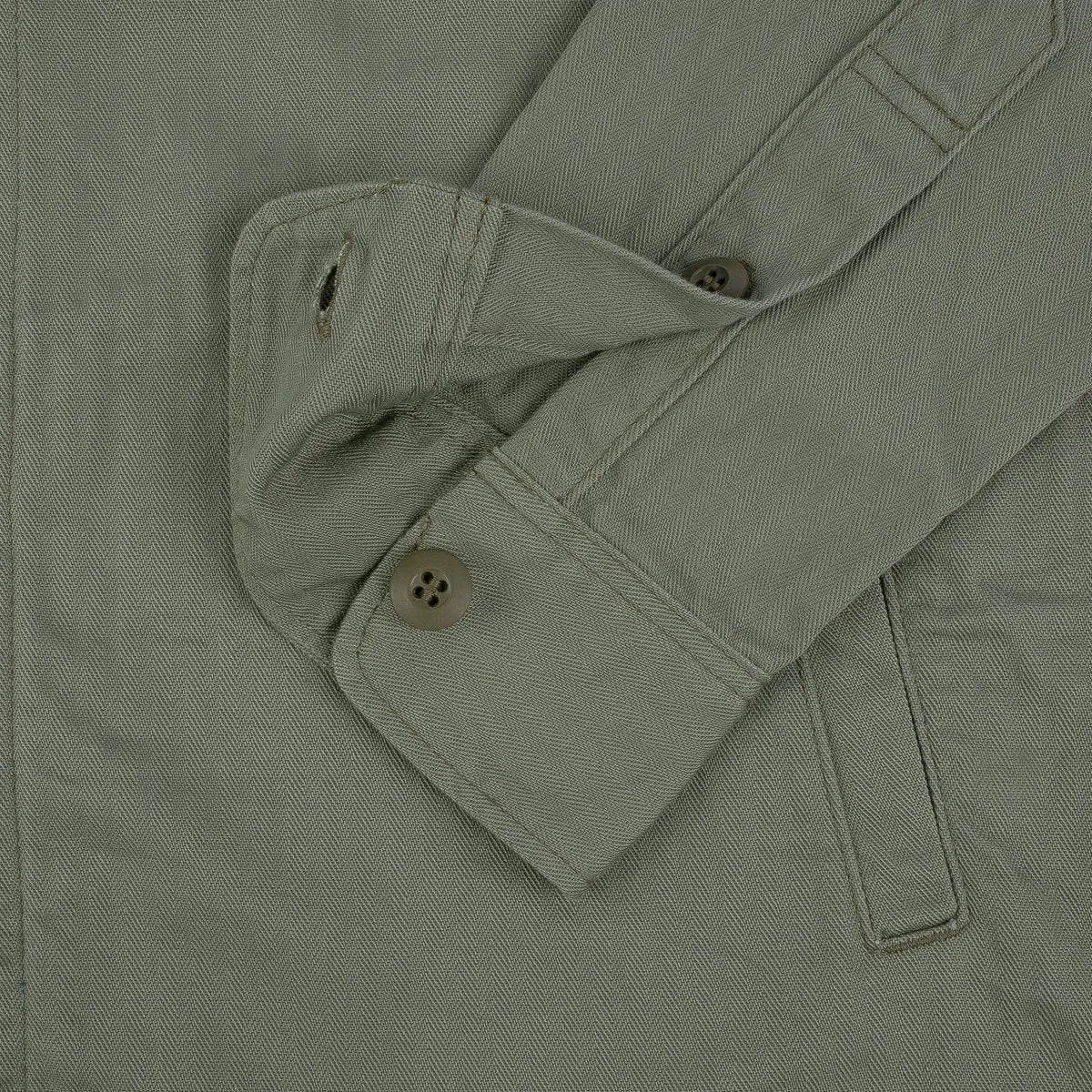 IHSH-385-ODG 9oz Herringbone Military Shirt Olive Drab Green sold by Brooklyn Clothing Co. product image thumbnail 3