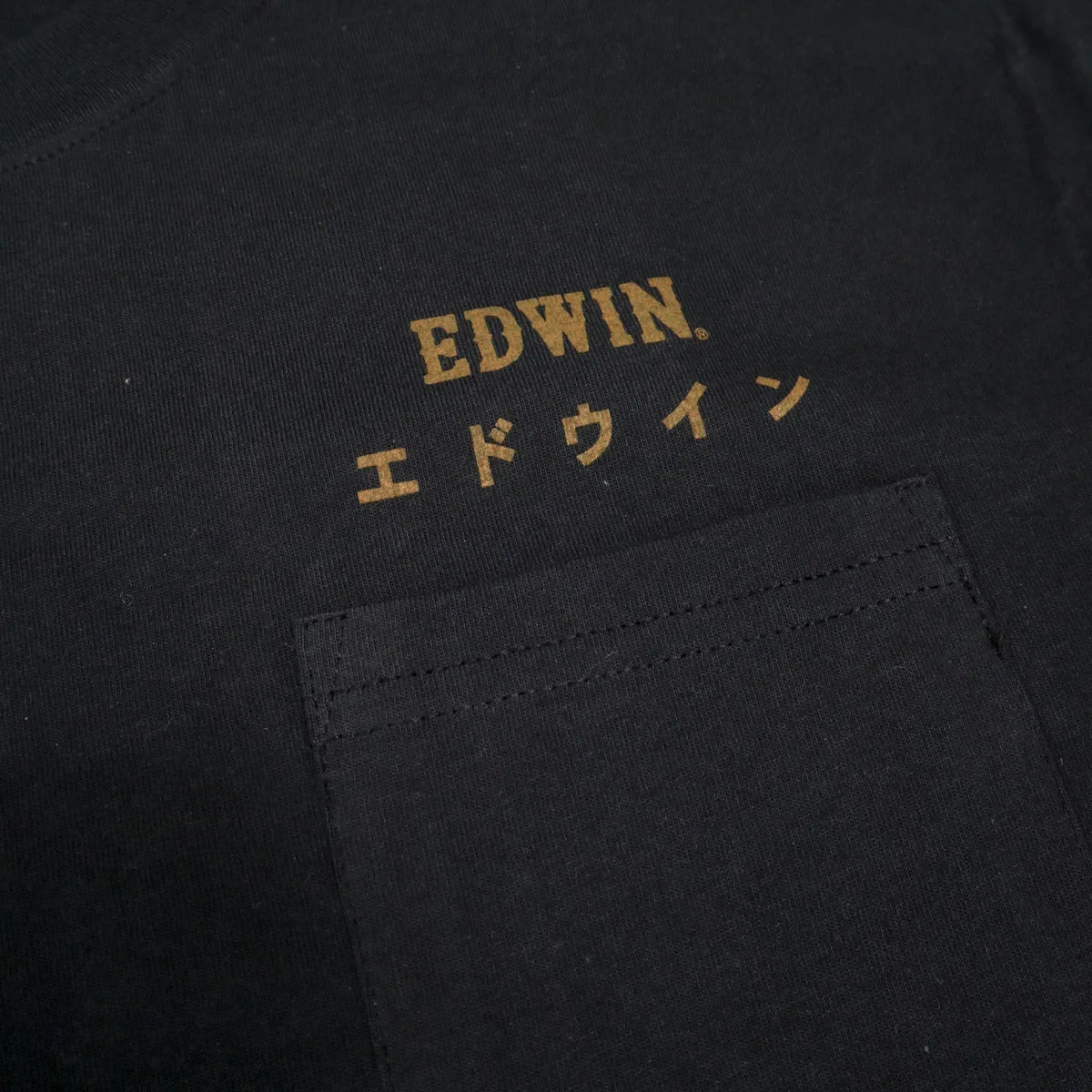 18S Edwin Logo Tee Black sold by Brooklyn Clothing Co. product image thumbnail 2