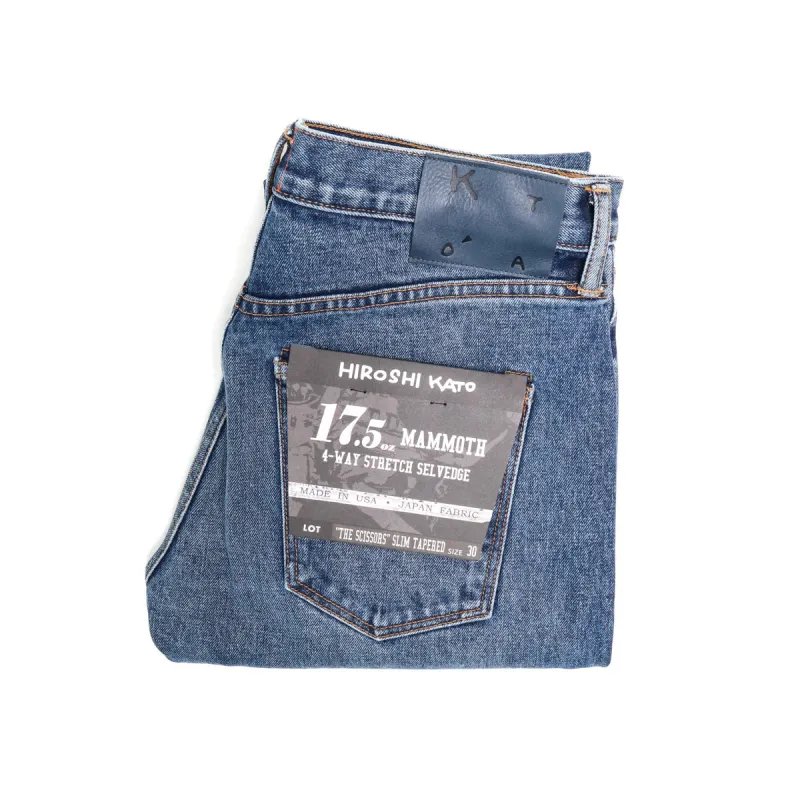 The Scissors Mammoth 17.5oz Buddy Selvedge Denim sold by Brooklyn Clothing Co.