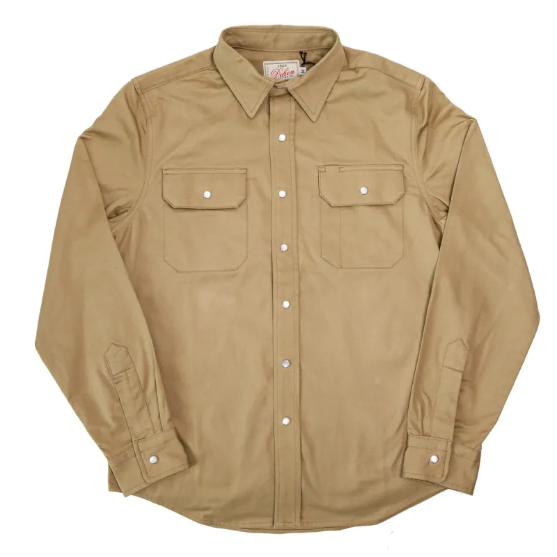 Drover Shirt Alvord  Khaki sold by Brooklyn Clothing Co.