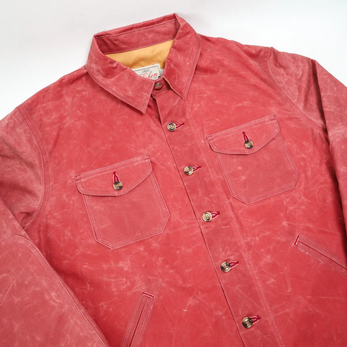 Crissman Overshirt Waxed Canvas Nautical Red sold by Brooklyn Clothing Co. product image thumbnail 3