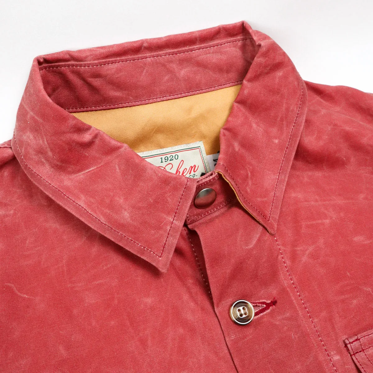 Crissman Overshirt Waxed Canvas Nautical Red sold by Brooklyn Clothing Co. product image thumbnail 2