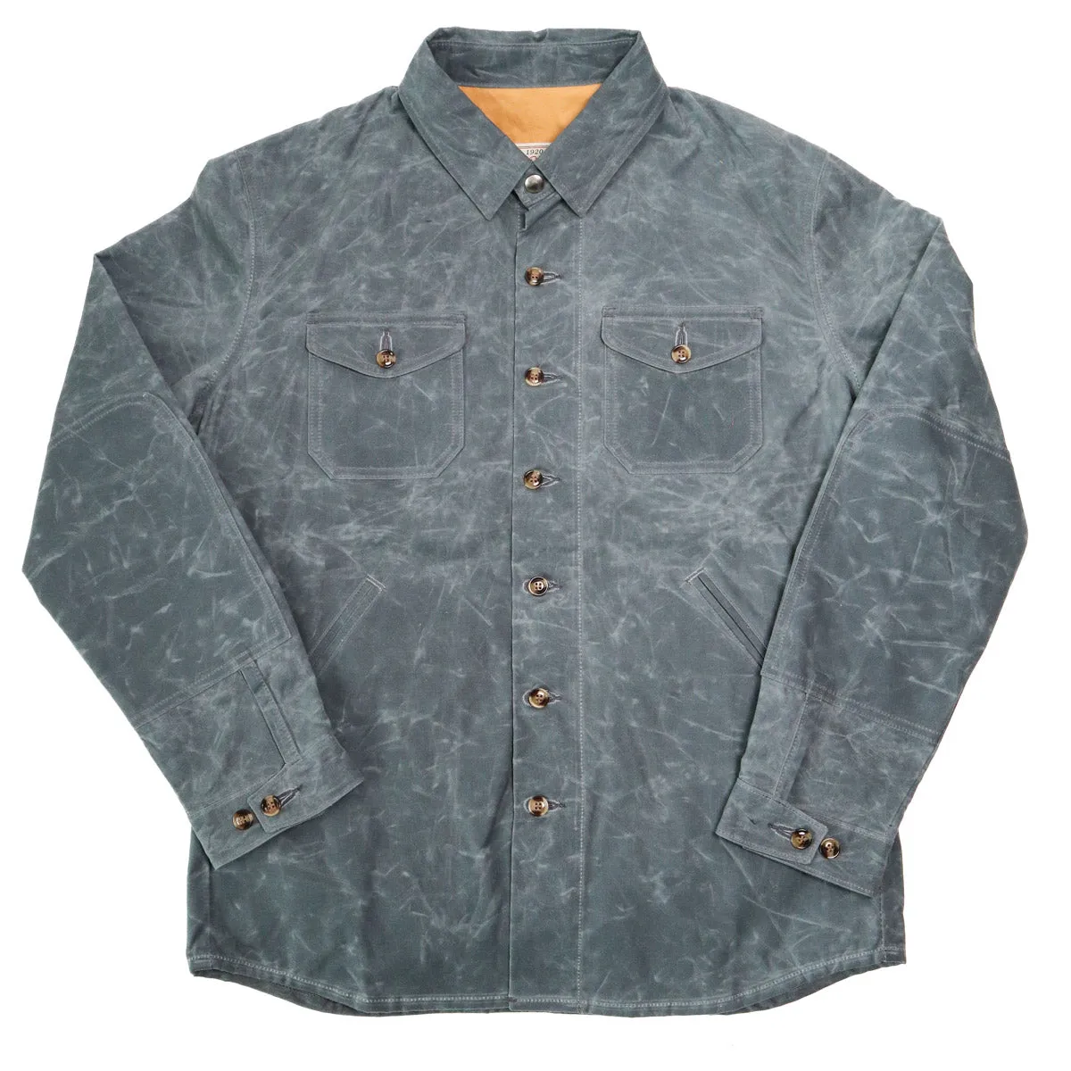 Crissman Overshirt Waxed Canvas Harbor Blue sold by Brooklyn Clothing Co.