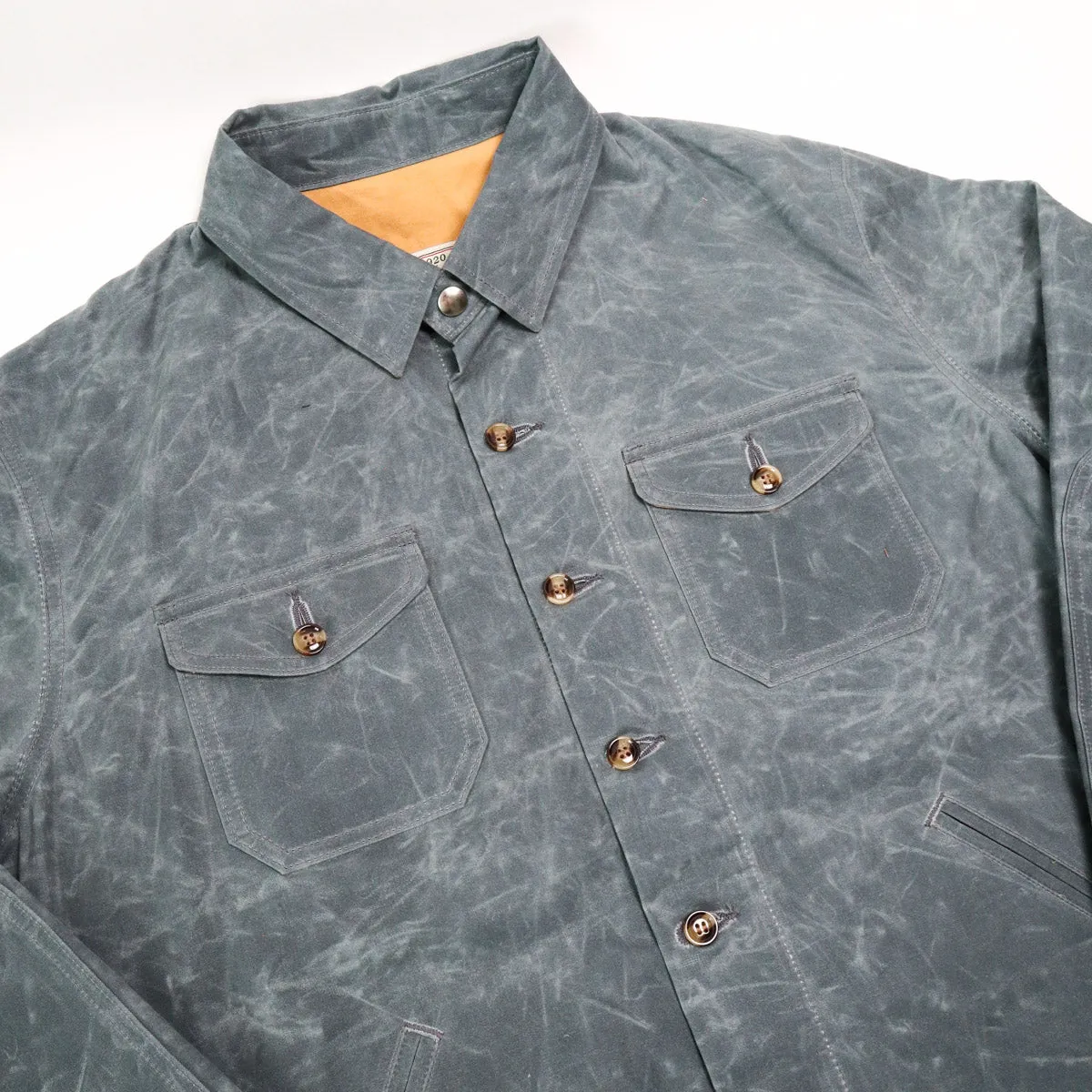 Crissman Overshirt Waxed Canvas Harbor Blue sold by Brooklyn Clothing Co. product image thumbnail 3