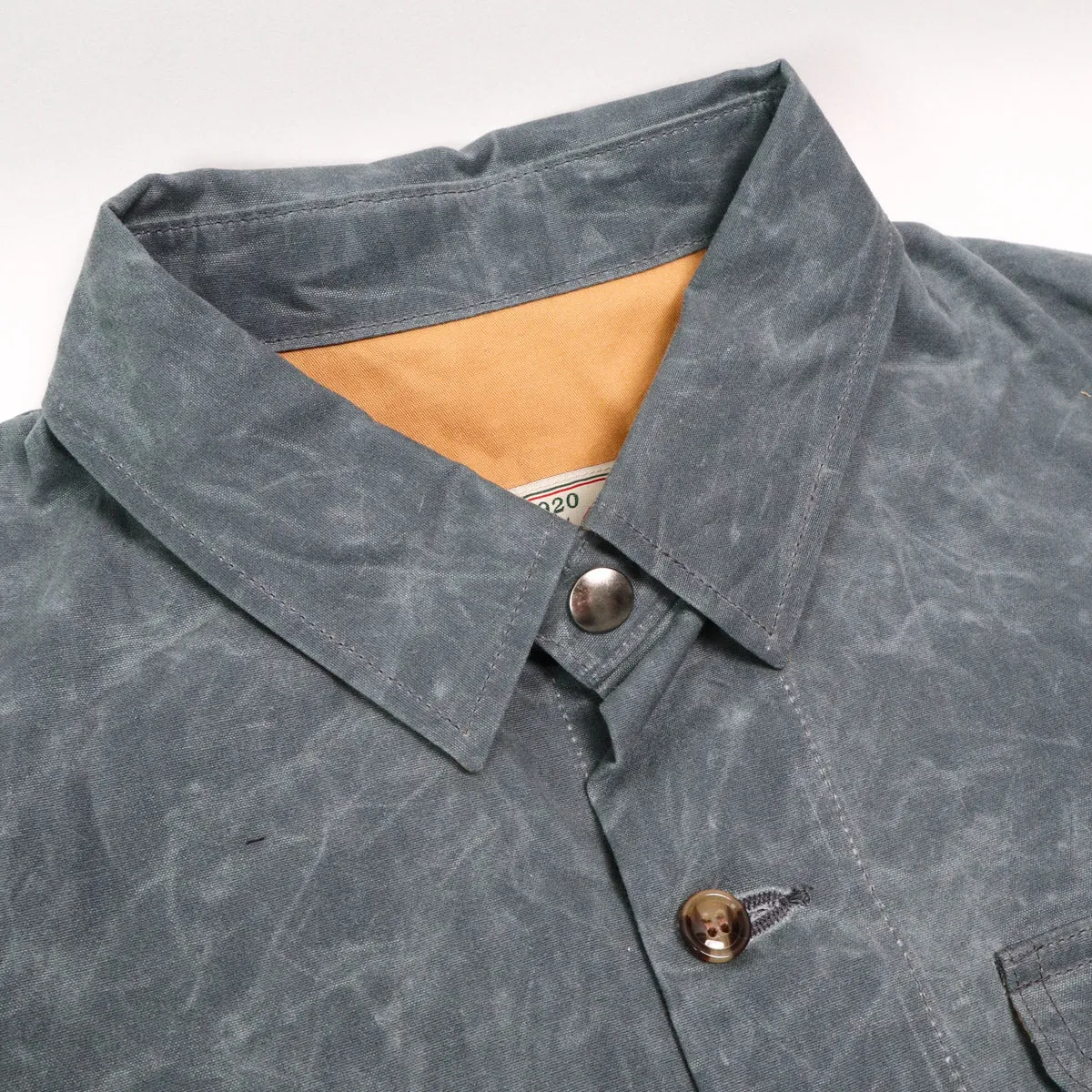 Crissman Overshirt Waxed Canvas Harbor Blue sold by Brooklyn Clothing Co. product image thumbnail 2