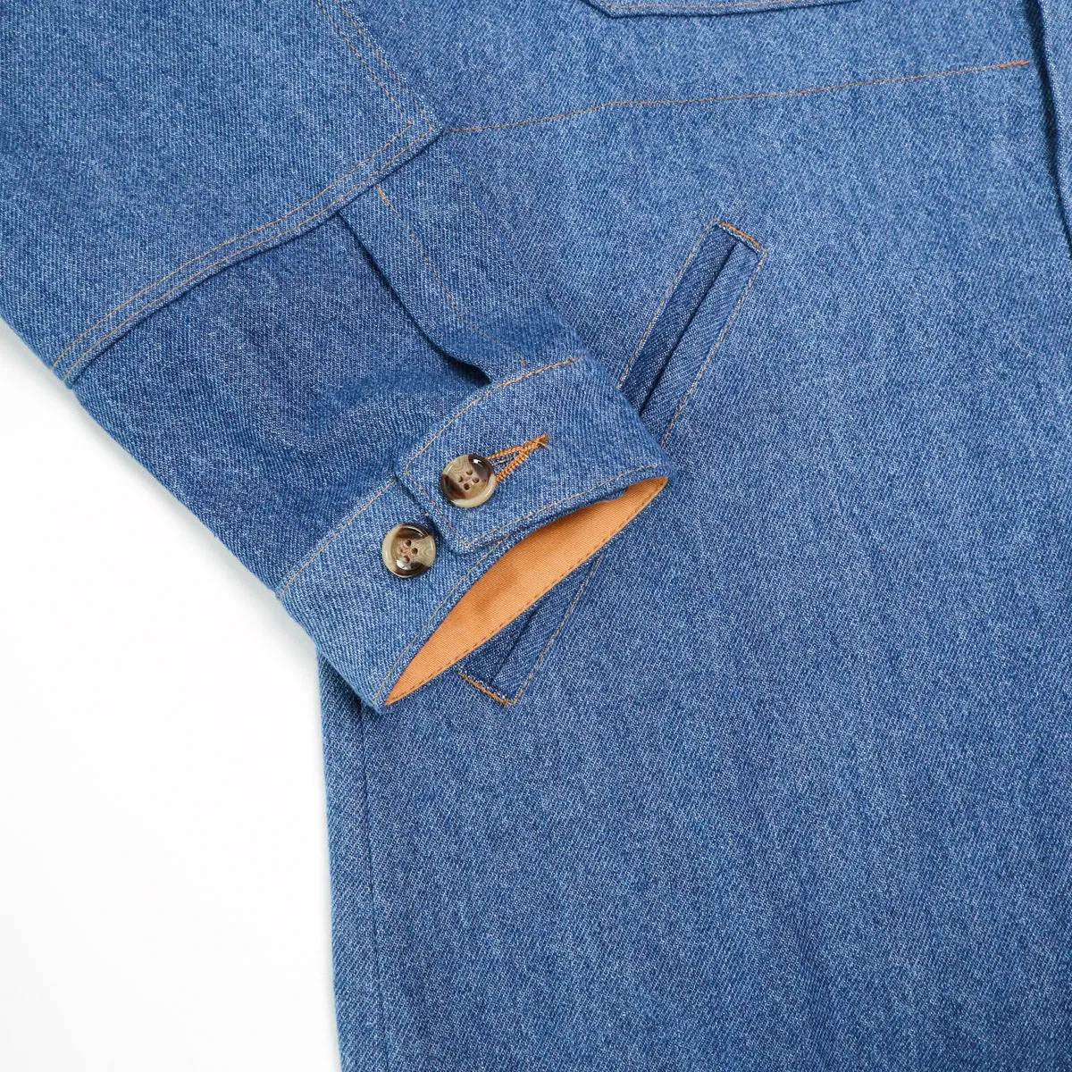 Crissman Overshirt Sky Blue Denim sold by Brooklyn Clothing Co. product image thumbnail 4