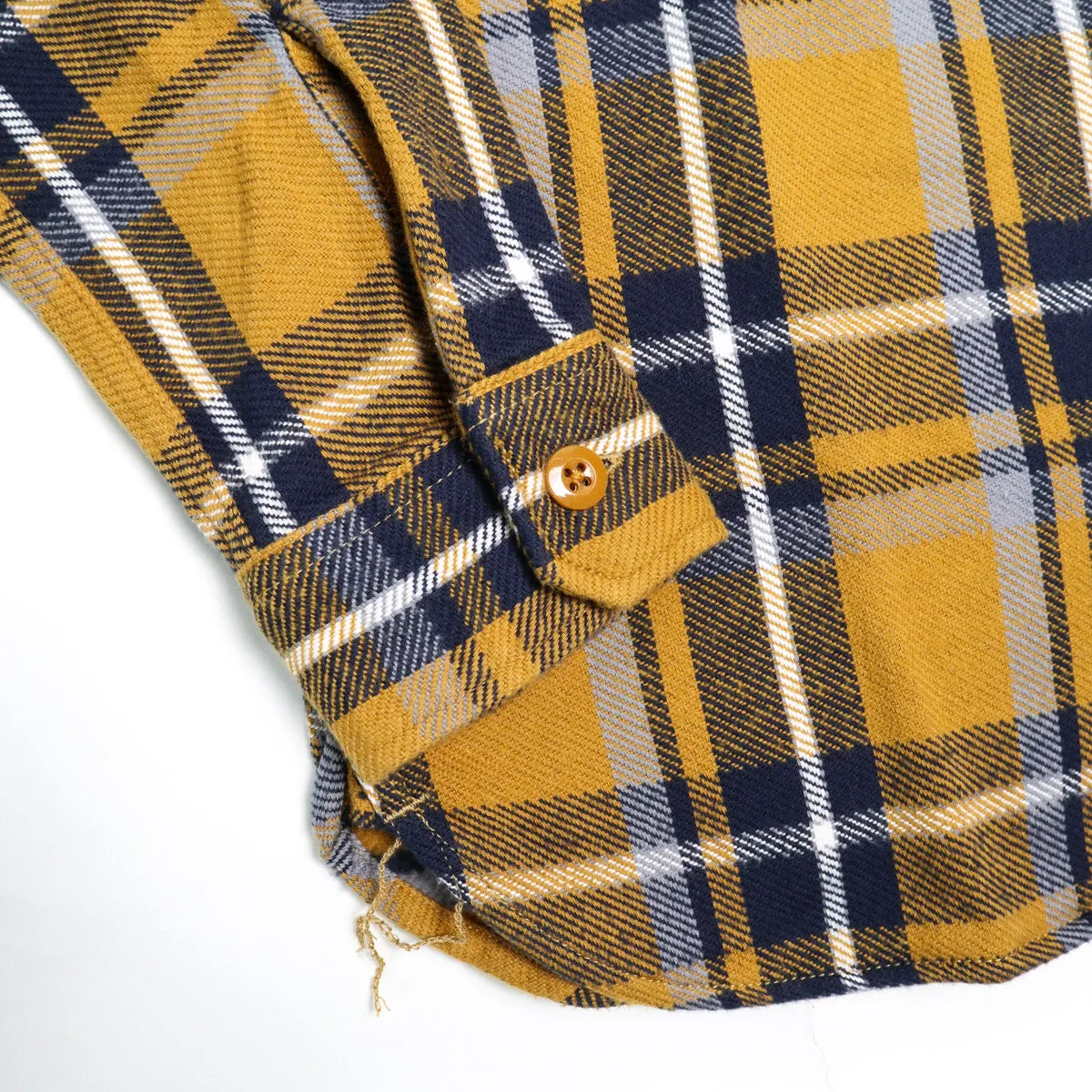 2222-CA Raised Surface Check Double Pocket Shirt Camel sold by Brooklyn Clothing Co. product image thumbnail 4