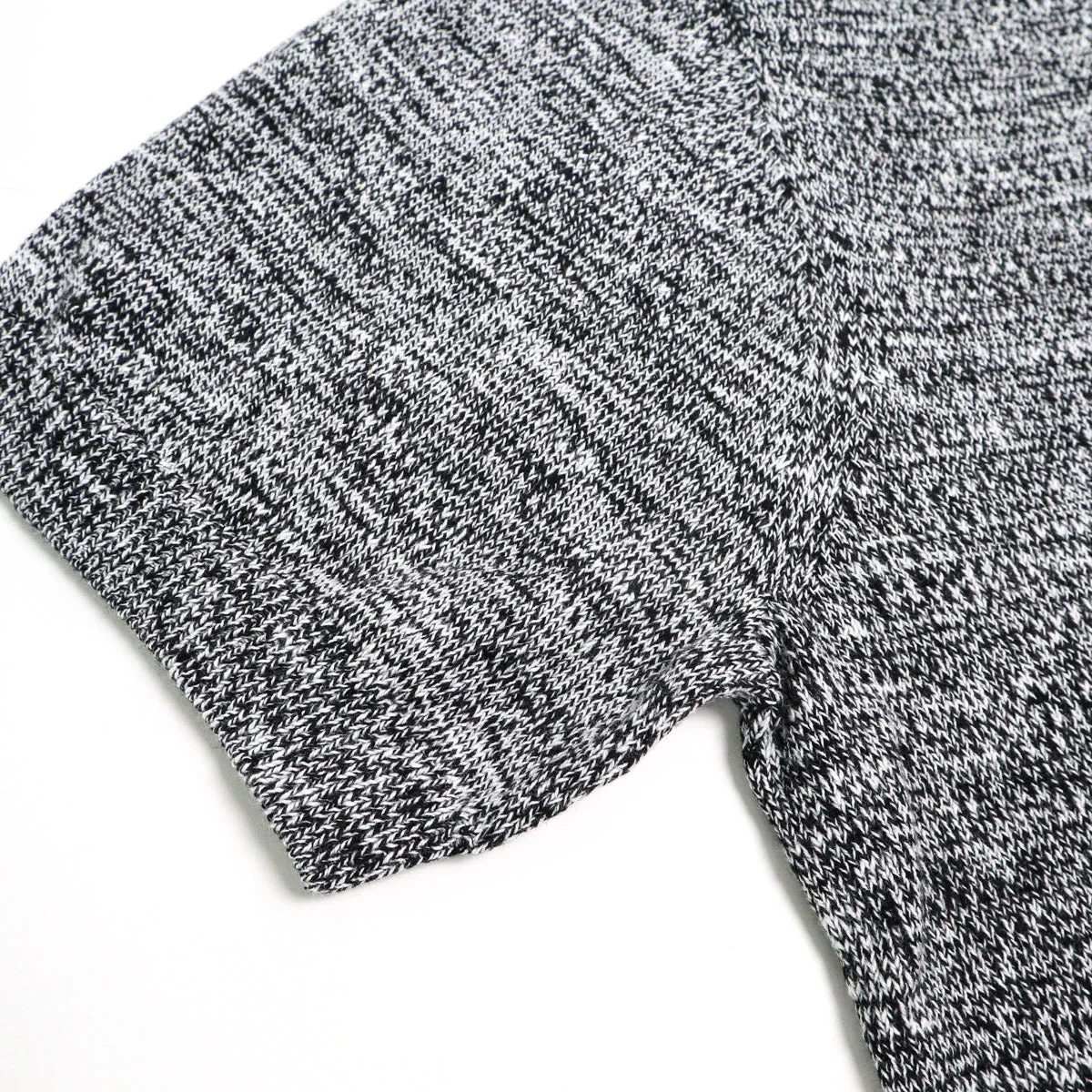 Knit Polo Black Marled Yarn sold by Brooklyn Clothing Co. product image thumbnail 4