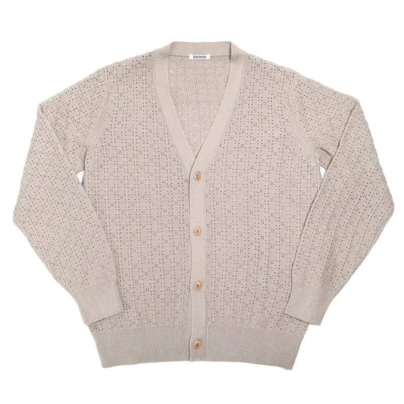 Classic Cardigan Stone Domino sold by Brooklyn Clothing Co.