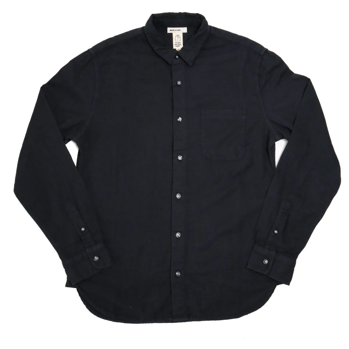 The Ripper Double Gauze Organic Cotton Shirt Black sold by Brooklyn Clothing Co.