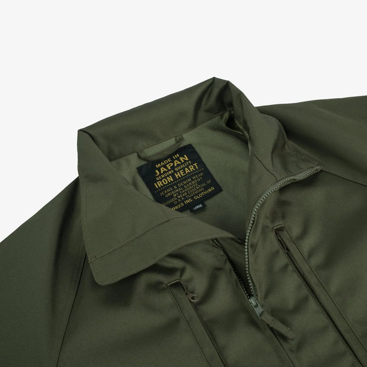 IHJ-131-OLV Cordura Windbreaker Olive sold by Brooklyn Clothing Co. product image thumbnail 3