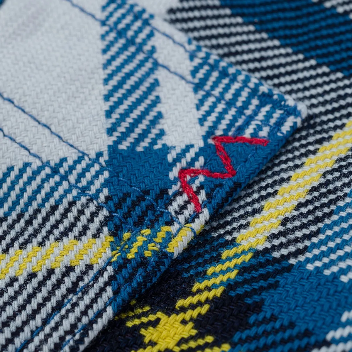 IHSH-382-BLU 9oz Selvedge American Check Work Shirt Blue sold by Brooklyn Clothing Co. product image thumbnail 3