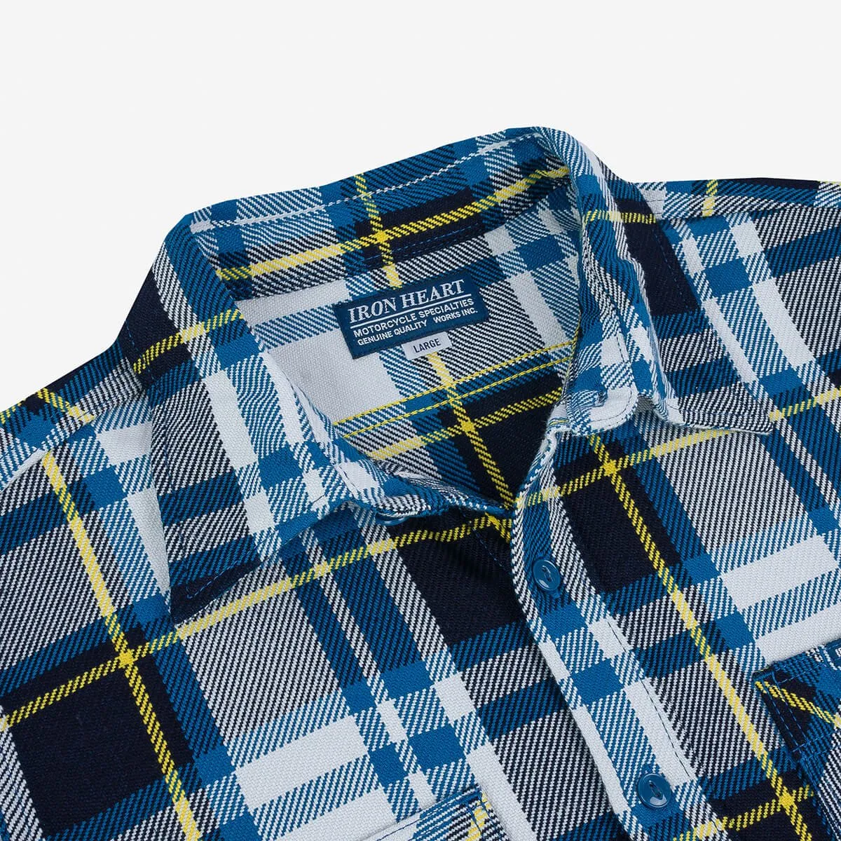 IHSH-382-BLU 9oz Selvedge American Check Work Shirt Blue sold by Brooklyn Clothing Co. product image thumbnail 2