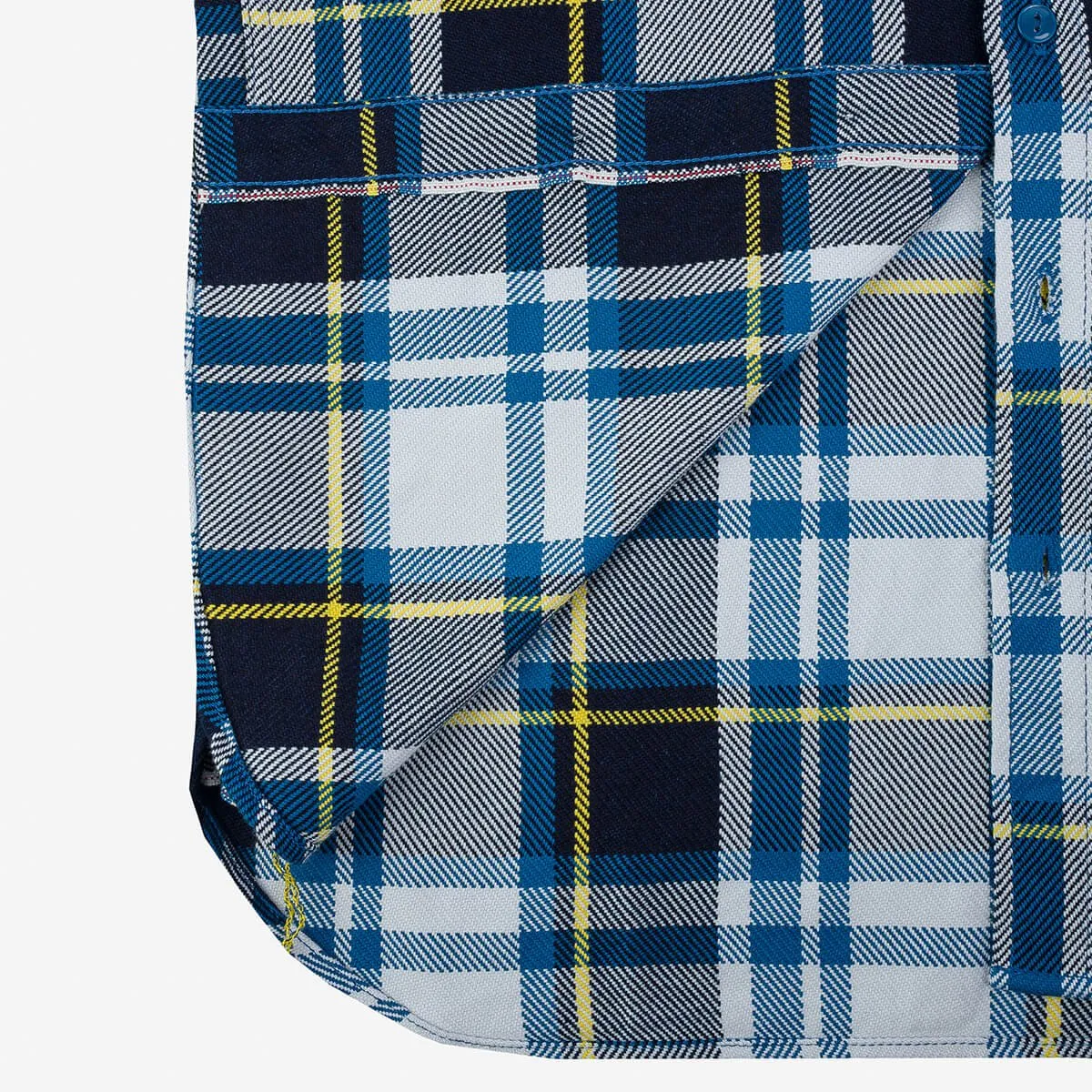 IHSH-382-BLU 9oz Selvedge American Check Work Shirt Blue sold by Brooklyn Clothing Co. product image thumbnail 4