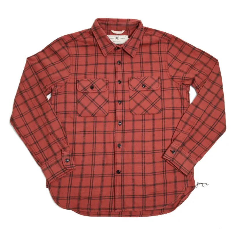 Field Shirt Faded Rust Slub Plaid sold by Brooklyn Clothing Co.
