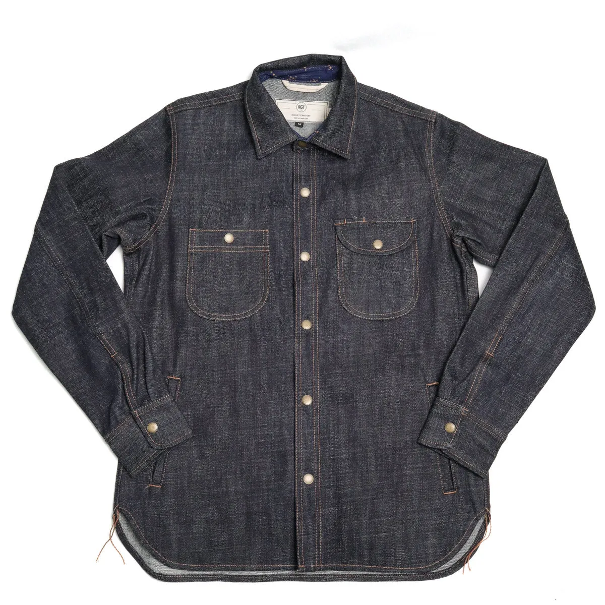 Service Shirt 13.5oz Cryptic Selvedge Denim Indigo sold by Brooklyn Clothing Co.