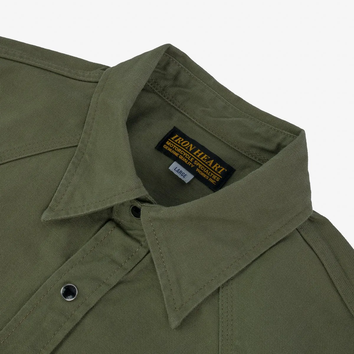 IHSH-381-OLV 9oz Military Serge CPO Olive sold by Brooklyn Clothing Co. product image thumbnail 2
