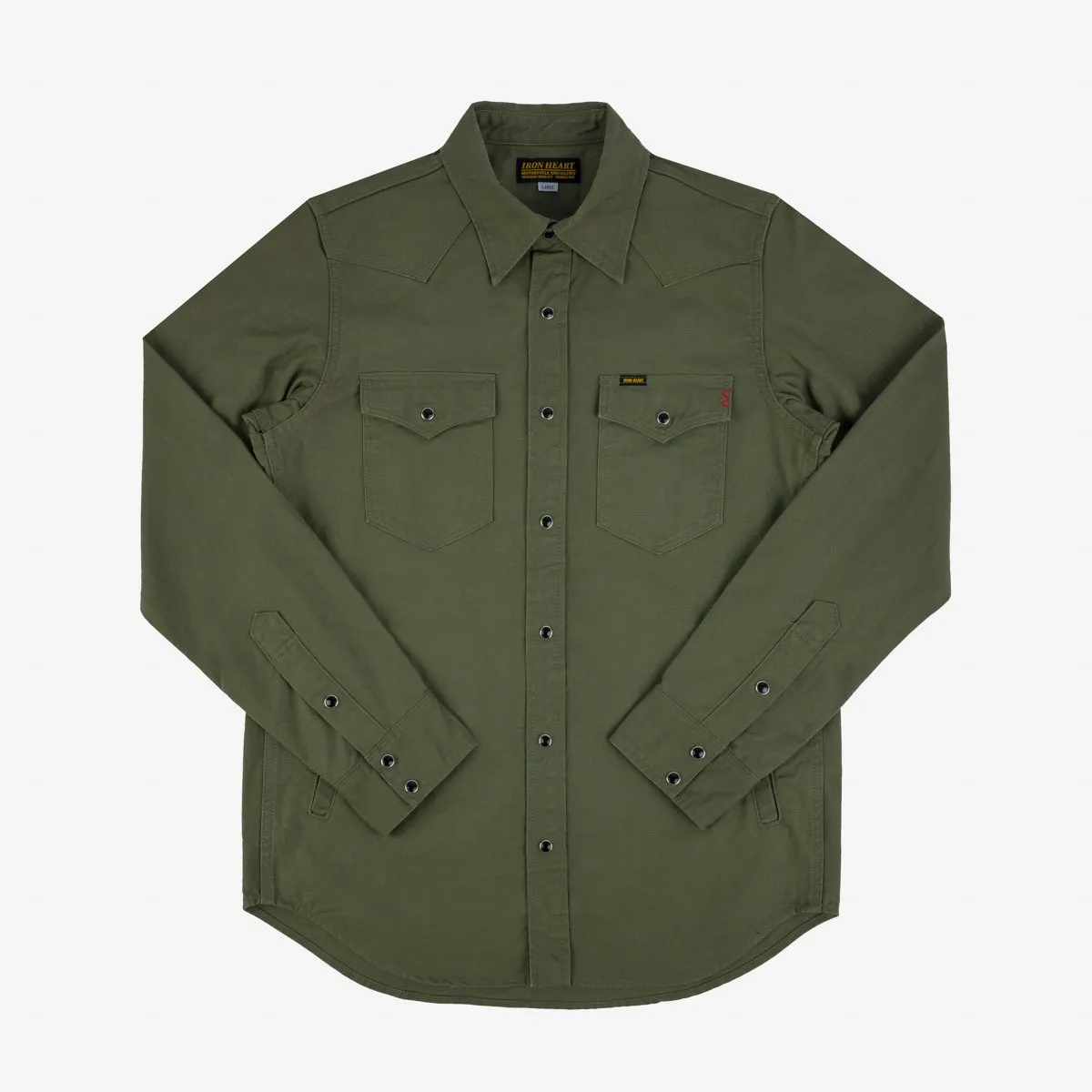 IHSH-381-OLV 9oz Military Serge CPO Olive sold by Brooklyn Clothing Co.