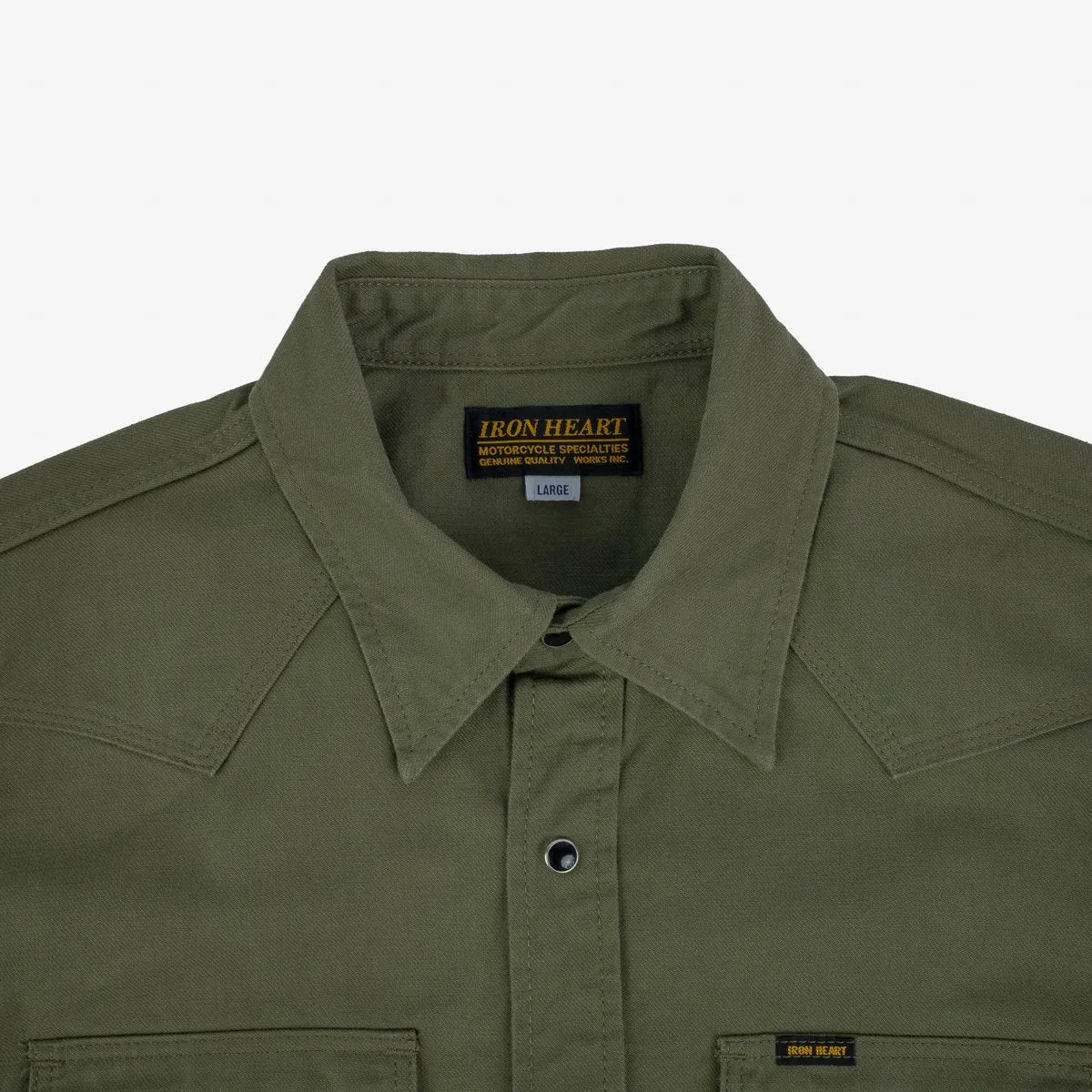 IHSH-381-OLV 9oz Military Serge CPO Olive sold by Brooklyn Clothing Co. product image thumbnail 4