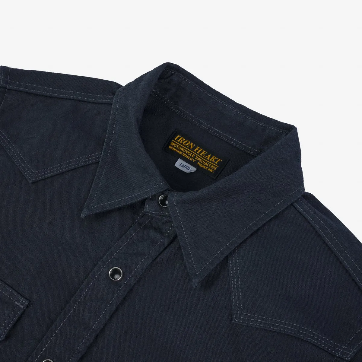 IHSH-381-BLK 9oz Military Serge CPO Shirt Black sold by Brooklyn Clothing Co. product image thumbnail 2