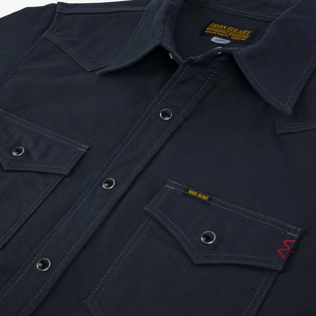 IHSH-381-BLK 9oz Military Serge CPO Shirt Black sold by Brooklyn Clothing Co. product image thumbnail 5