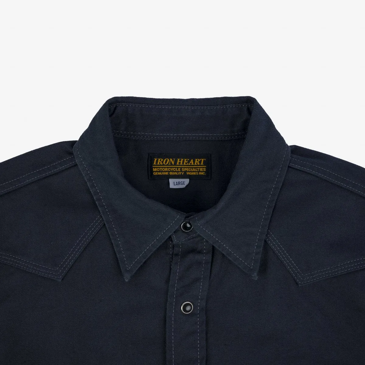 IHSH-381-BLK 9oz Military Serge CPO Shirt Black sold by Brooklyn Clothing Co. product image thumbnail 3
