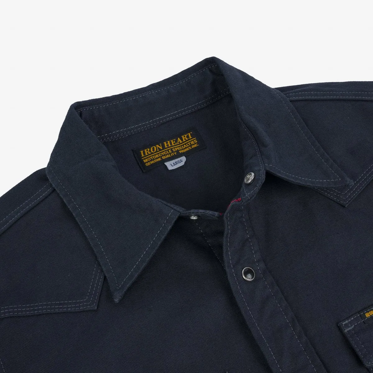 IHSH-381-BLK 9oz Military Serge CPO Shirt Black sold by Brooklyn Clothing Co. product image thumbnail 4