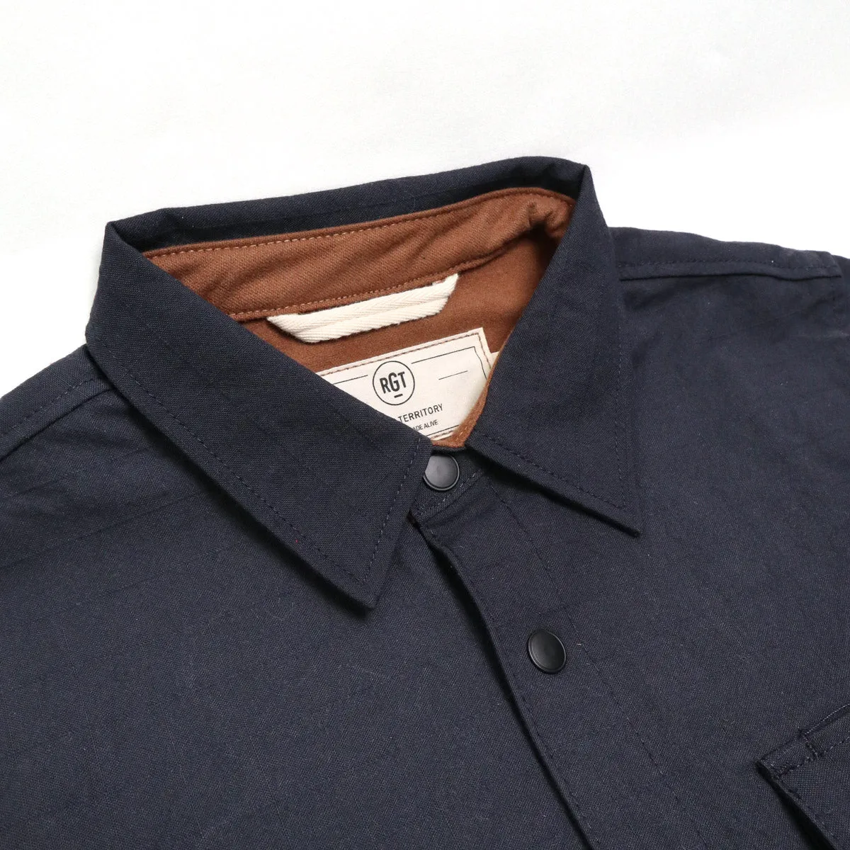 Oxford Overshirt Navy Nylon Grid Canvas sold by Brooklyn Clothing Co. product image thumbnail 2