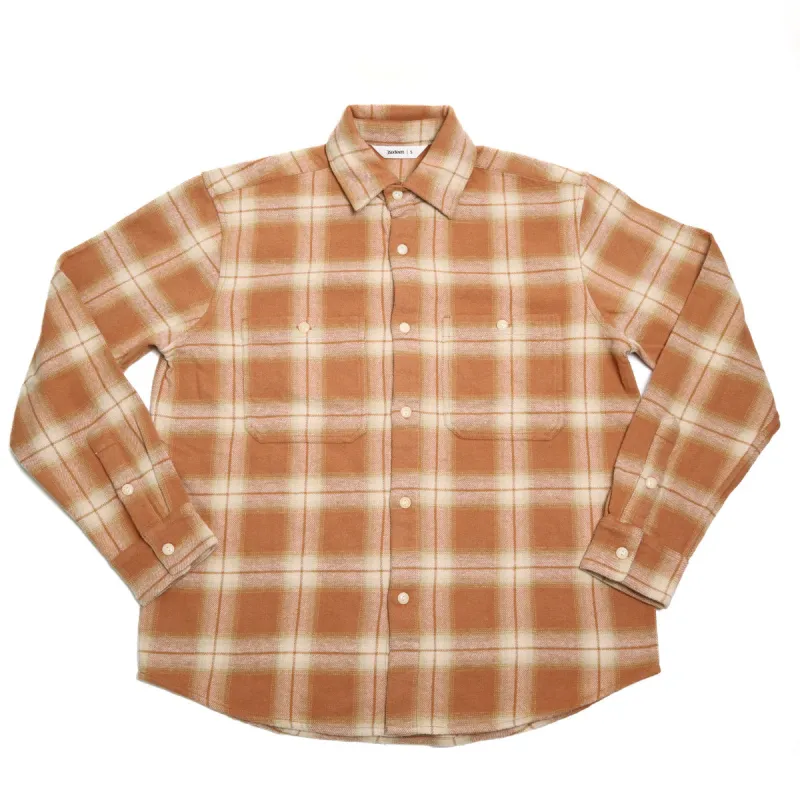 Utility Flannel Amber Plaid sold by Brooklyn Clothing Co.