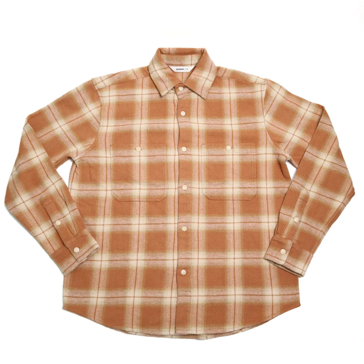 Utility Flannel Amber Plaid sold by Brooklyn Clothing Co.