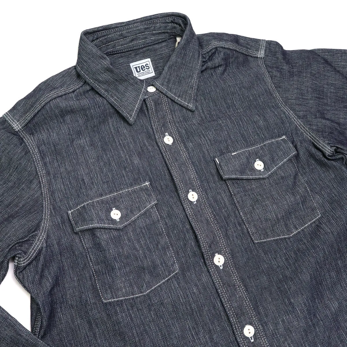 11.4oz Indigo Double Weave Denim Shirt sold by Brooklyn Clothing Co. product image thumbnail 3