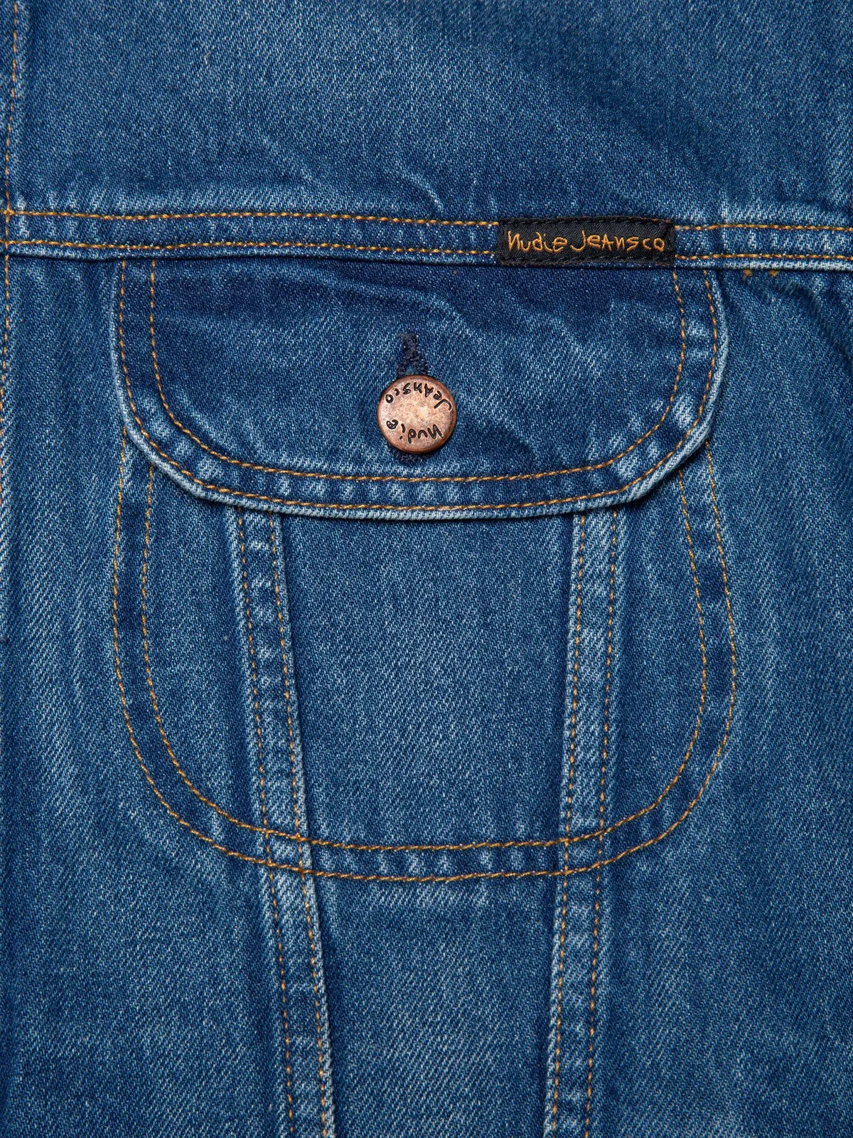 Danny Greaser Denim Jacket Mid Blue sold by Brooklyn Clothing Co. product image thumbnail 3