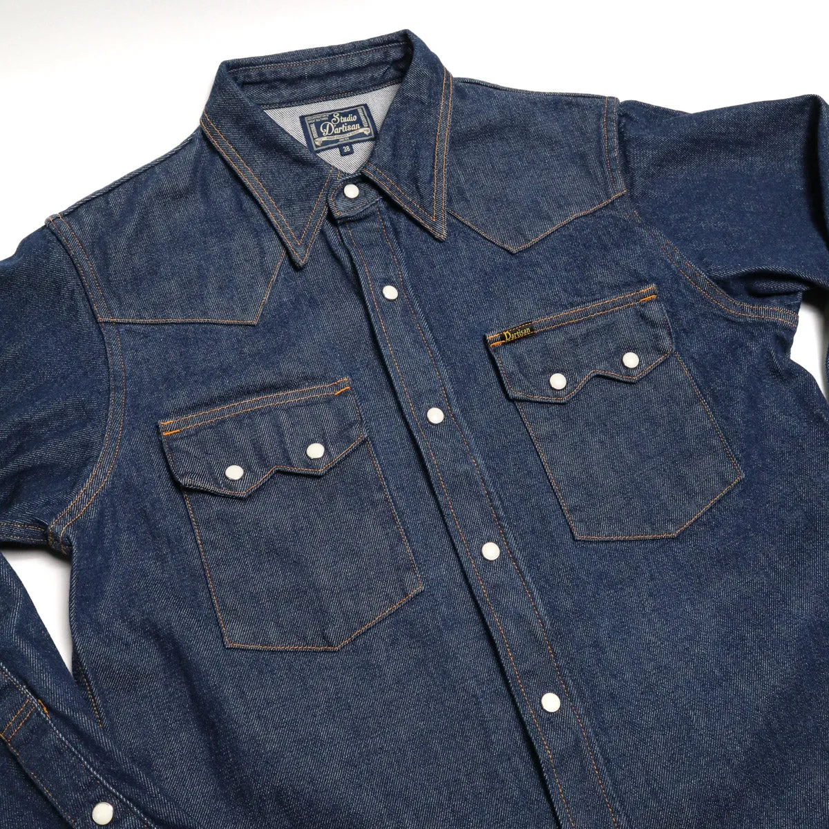 D5701 OW Natural Indigo Denim Western Shirt sold by Brooklyn Clothing Co. product image thumbnail 2