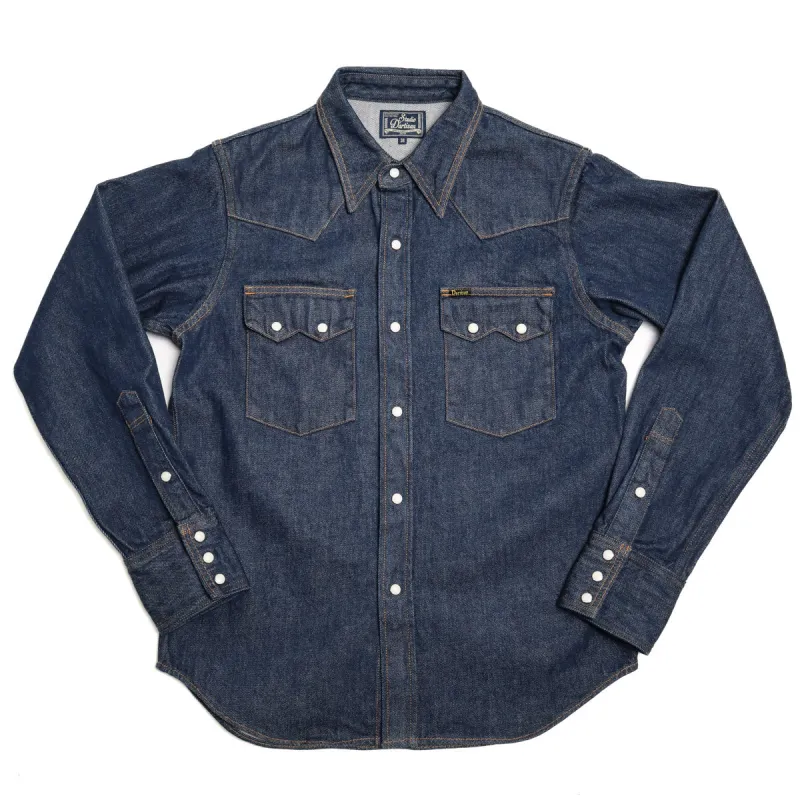 D5701 OW Natural Indigo Denim Western Shirt sold by Brooklyn Clothing Co.