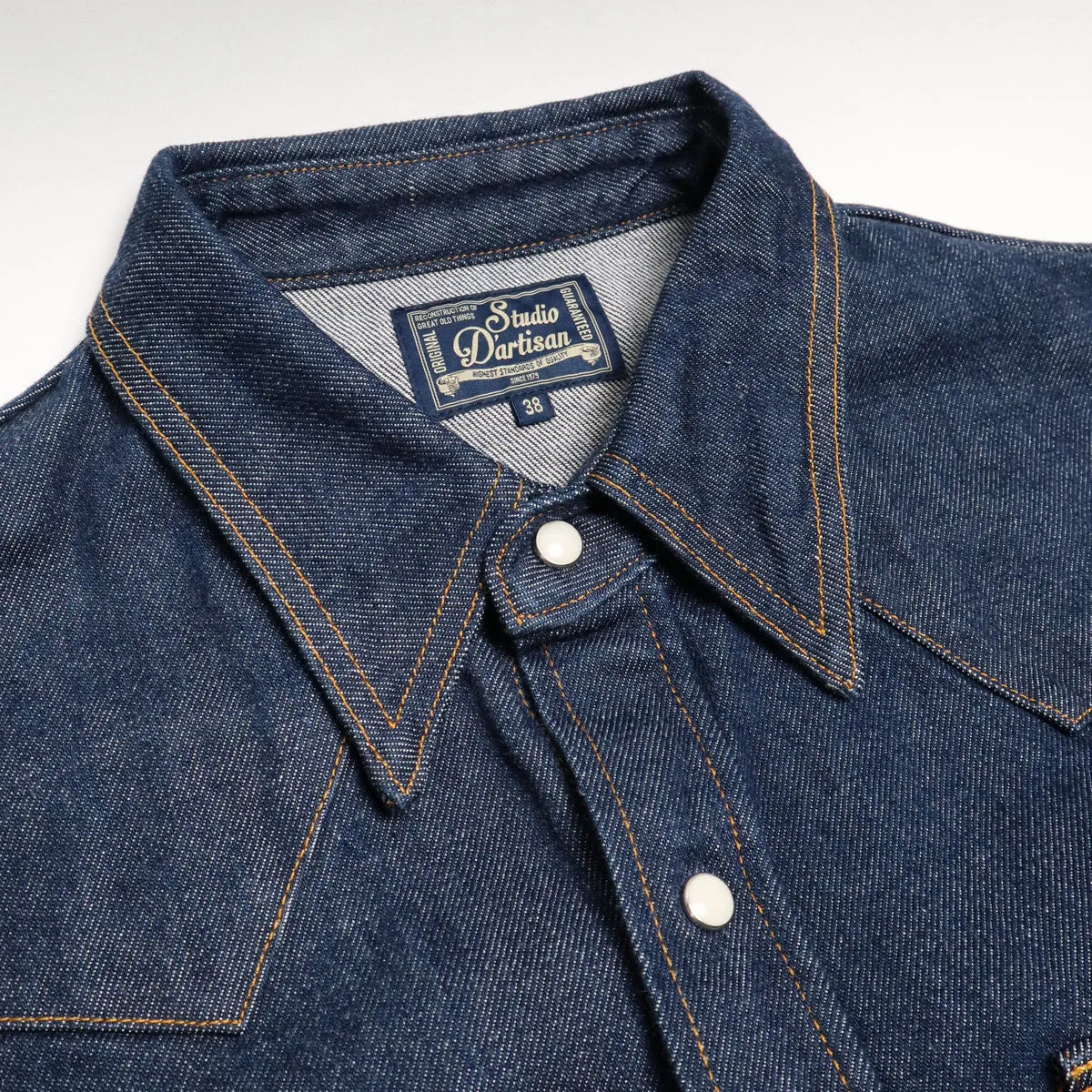 D5701 OW Natural Indigo Denim Western Shirt sold by Brooklyn Clothing Co. product image thumbnail 4