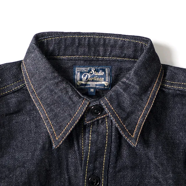 D5335S OW 14oz Selvedge Denim Work Shirt Indigo One Wash sold by Brooklyn Clothing Co. product image thumbnail 3