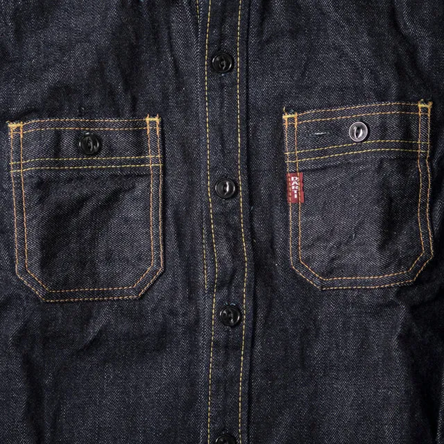 D5335S OW 14oz Selvedge Denim Work Shirt Indigo One Wash sold by Brooklyn Clothing Co. product image thumbnail 4