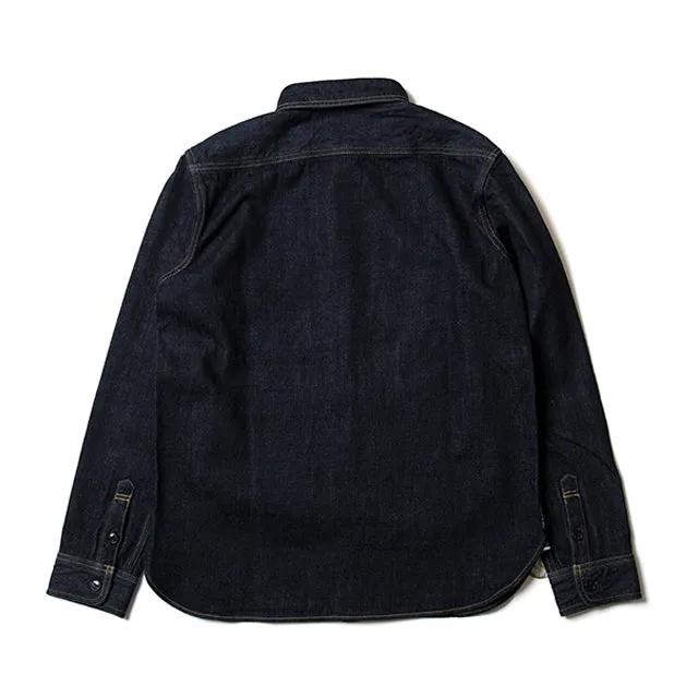 D5335S OW 14oz Selvedge Denim Work Shirt Indigo One Wash sold by Brooklyn Clothing Co. product image thumbnail 2
