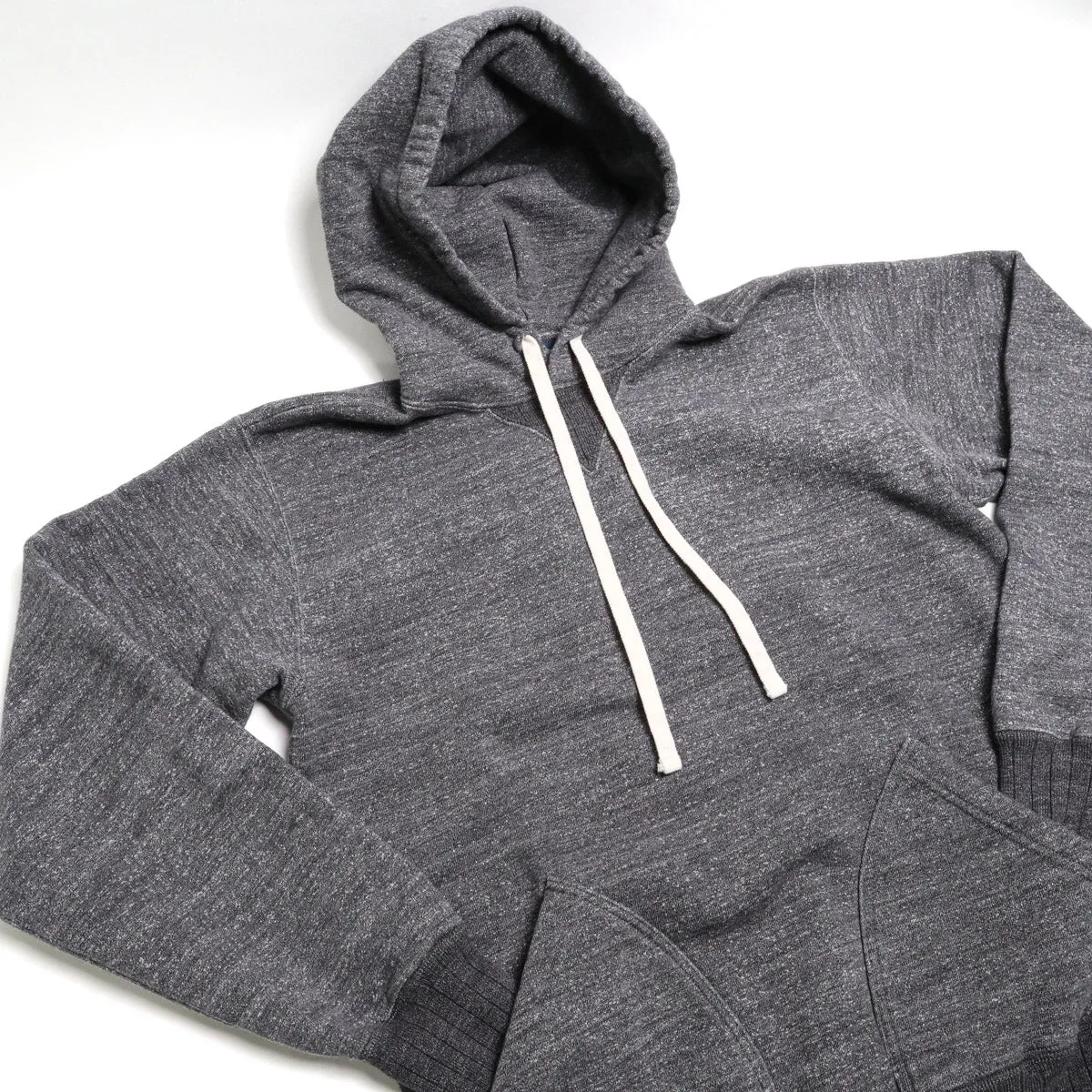 9886 Suvin Gold Loopwheel Hoodie Heather Black sold by Brooklyn Clothing Co. product image thumbnail 2