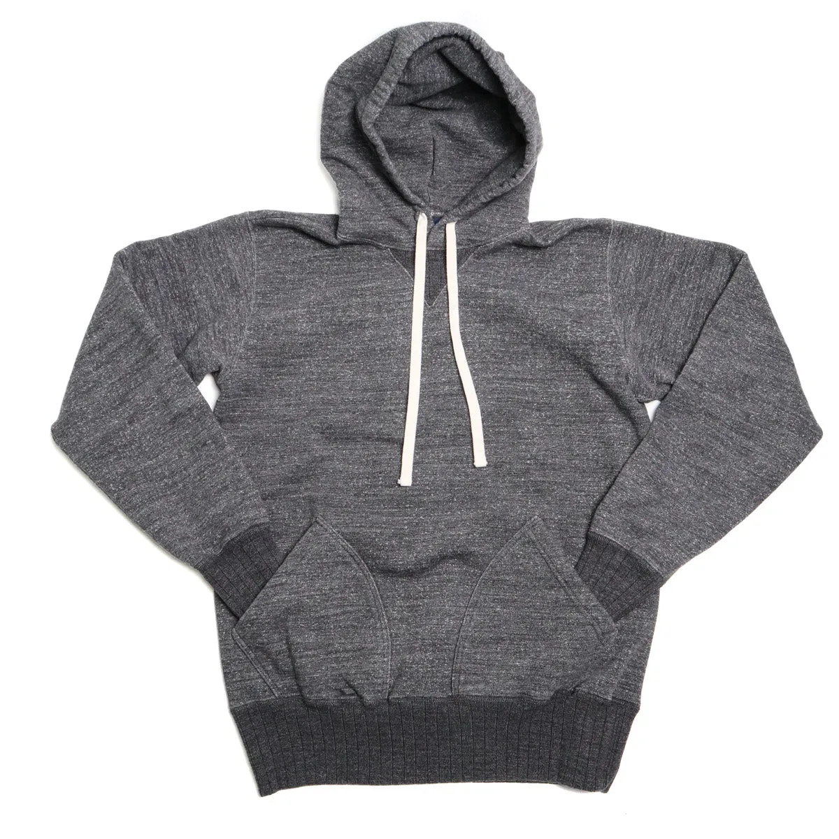 9886 Suvin Gold Loopwheel Hoodie Heather Black sold by Brooklyn Clothing Co.